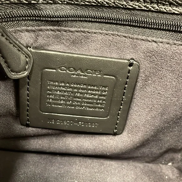 Coach Black Crossbody Bag with Gold Chain - Picture 9 of 9